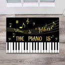 Home Is Where The Piano Is Piano Doormat Home Decor Nearkii