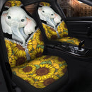 Sunflower Elephant Premium Custom Car Seat Covers Decor Protector