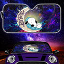 Snoopy Dog Sleep Love You To The Moon Galaxy Car Auto Sunshades Nearkii