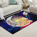Winnie The Pooh Love You To The Moon Galaxy Carpet Rug Home Room Decor Nearkii