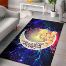 Winnie The Pooh Love You To The Moon Galaxy Carpet Rug Home Room Decor Nearkii