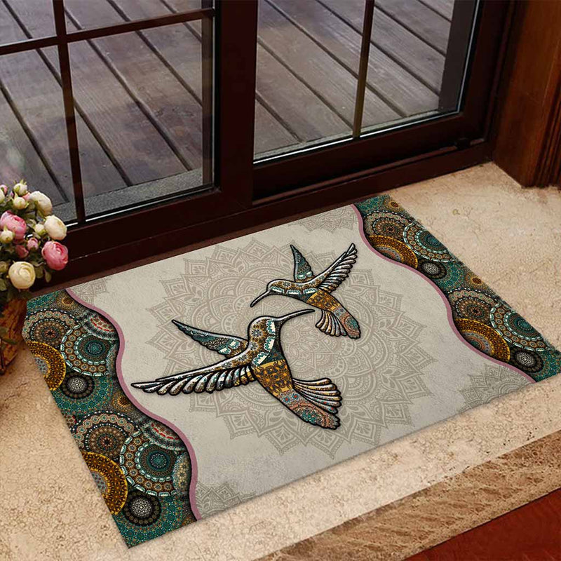 Hummingbird Doormat Home Decor Nearkii