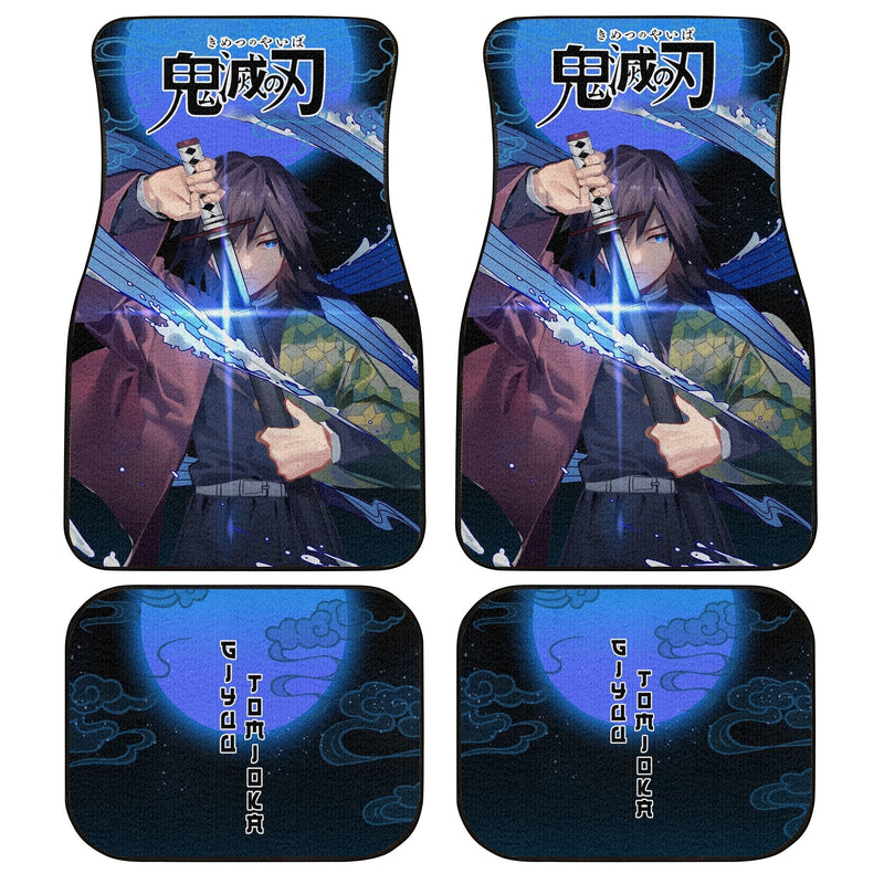 Demon Slayers Anime Car Floor Mats Giyu Tomioka Kimetsu no Yaiba Car Accessories Nearkii