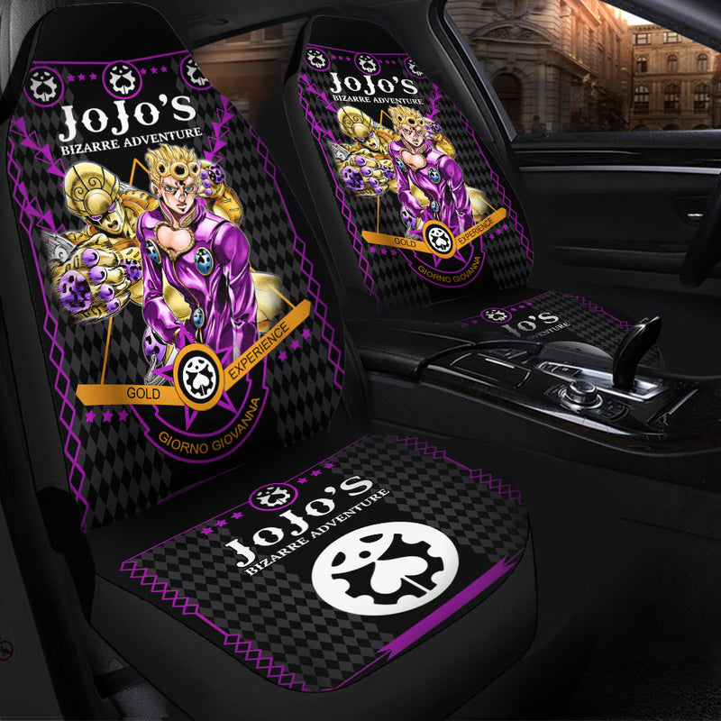 JoJo Bizarre Adventure Giorno Premium Custom Car Seat Covers Decor Protectors Nearkii