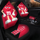 M&M's Candy Ice Cream Cones Chocolate Red Car Seat Covers Custom Car Accessories
