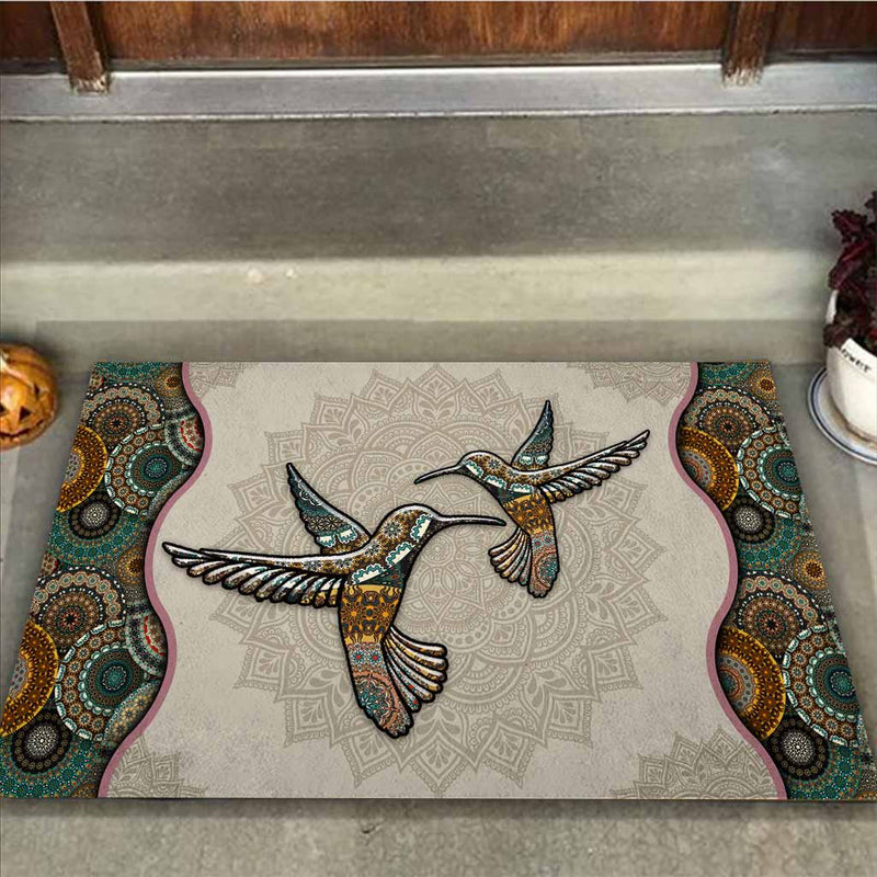 Hummingbird Doormat Home Decor Nearkii