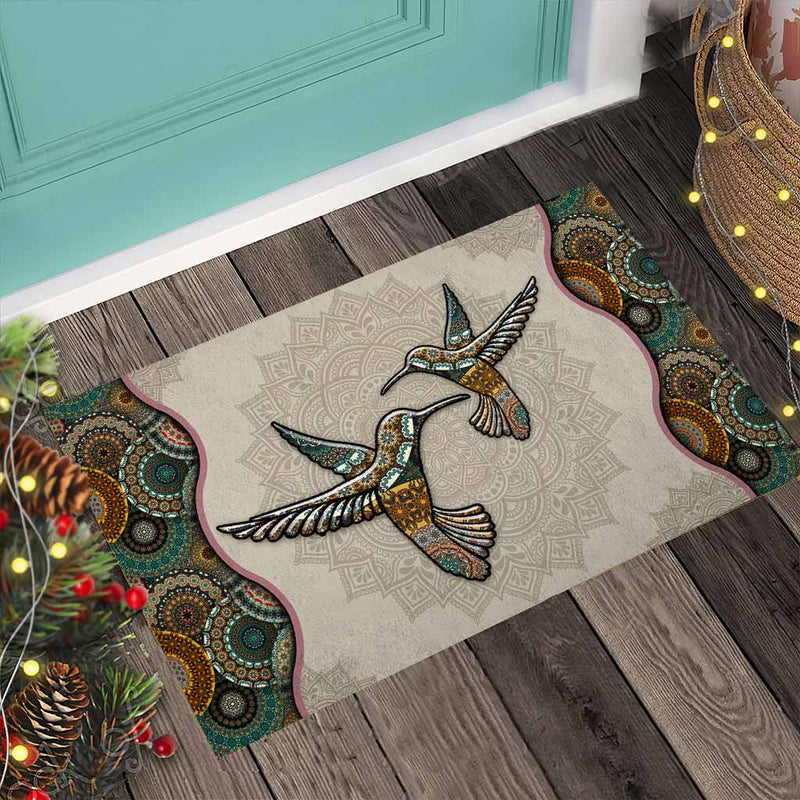 Hummingbird Doormat Home Decor Nearkii