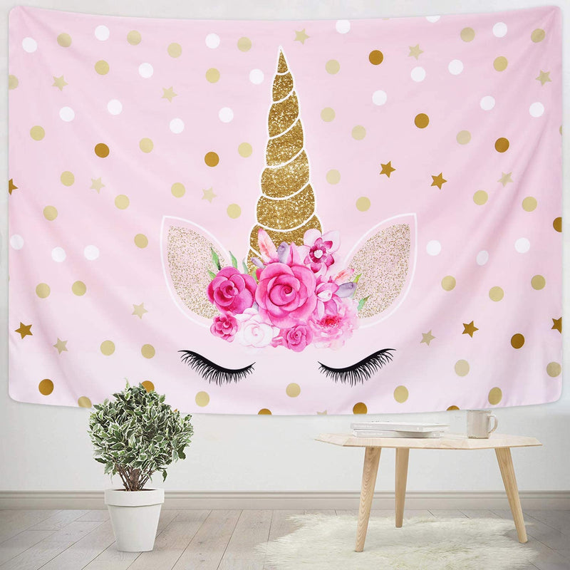 Unicorn Cute Pink Tapestry Room Decor Nearkii