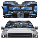 Flight Deck Airplane Cockpit Custom Car Auto Sun Shades Windshield Accessories Decor Gift Nearkii