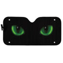 Green Dangerous Wild Black Cat Eyes In The Dark Custom Car Auto Sun Shades Windshield Accessories Decor Gift Nearkii