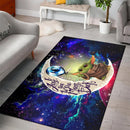 Baby Yoda Love You To The Moon Galaxy Carpet Rug Home Room Decor Nearkii