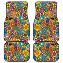 Colorful Flowers Hippie Car Floor Mats Car Accessories Nearkii