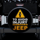To Avoid In Jury Jeep Car Spare Tire Covers Gift For Campers Nearkii