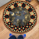 Pokemon Umbreon Round Carpet Rug Bedroom Livingroom Home Decor Nearkii