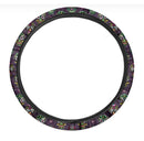 Day Of The Dead Sugar Skull Print Car Steering Wheel Cover Nearkii