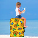 Sunflower Butterfly Luggage Cover Suitcase Protector Nearkii