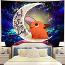 Dog Chainsaw Man Love You To The Moon Galaxy Tapestry Room Decor Nearkii
