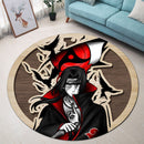 Naruto Itachi Uchiha Round Carpet Rug Bedroom Livingroom Home Decor Nearkii