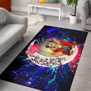Beauty And The Beast Love You To The Moon Galaxy Carpet Rug Home Room Decor Nearkii