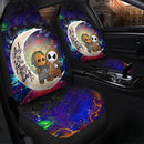 Cute Baby Groot And Jack Nightmare Before Christmas Love You To The Moon Galaxy Premium Custom Car Seat Covers Decor Protectors Nearkii