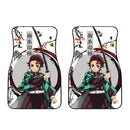 Demon Slayer Car Floor Mats Anime Tanjiro Japanese Style Car Accessories Nearkii