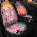 Colorful Floral Mandalas Premium Custom Car Seat Covers Decor Protector Nearkii