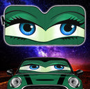 Funny Cute Anime Lady Cartoon Girly Green Car Auto Sunshades Nearkii