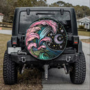 Camping Night Hippie Vintage Art Jeep Car Spare Tire Cover Gift For Campers Nearkii