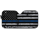 Blue Thin Line American Flag Car Auto Sun Shades Windshield Accessories Decor Gift Nearkii