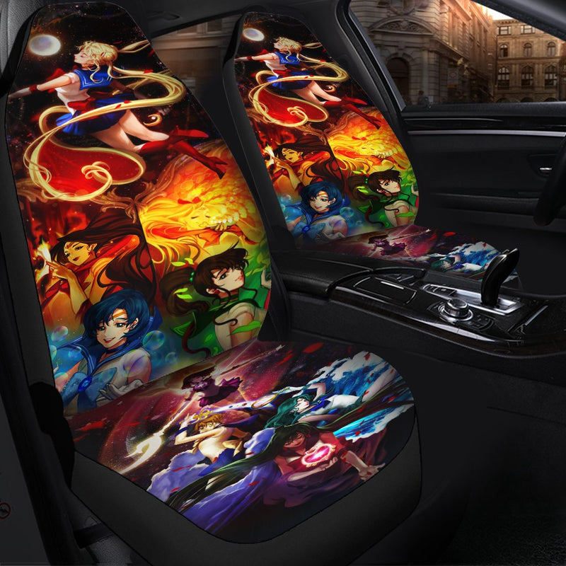 Sailor Moon Anime Premium Custom Car Seat Covers Decor Protectors Nearkii