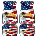 US Independence Day Minimal Eagle Head With US Flag Car Floor Mats Car Accessories Nearkii