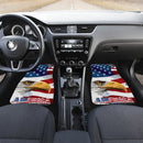 US Independence Day Minimal Eagle Head With US Flag Car Floor Mats Car Accessories Nearkii