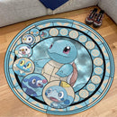 Pokemon Water Starter Round Carpet Rug Bedroom Livingroom Home Decor Nearkii