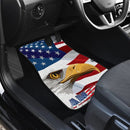 US Independence Day Minimal Eagle Head With US Flag Car Floor Mats Car Accessories Nearkii