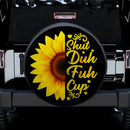 Shut Duh Fuh Cup Sunflower Car Spare Tire Covers Gift For Campers Nearkii