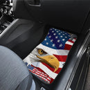 US Independence Day Minimal Eagle Head With US Flag Car Floor Mats Car Accessories Nearkii