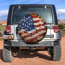 American Flag Old Glory Car Spare Tire Covers Gift For Campers Nearkii
