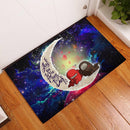 Among Us Couple Love You To The Moon Galaxy Back Doormat Home Decor Nearkii