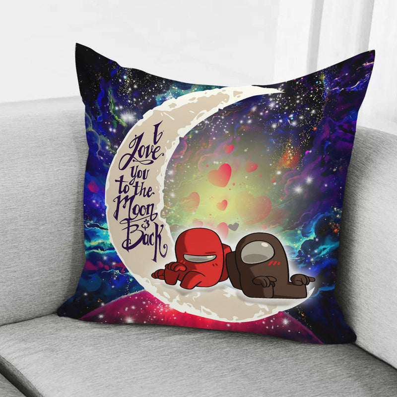 Among Us Couple Love You To The Moon Galaxy Pillowcase Room Decor Nearkii