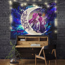 SAO Sword Art Online Asuna Kirito Anime Moon And Back Tapestry Room Decor Nearkii