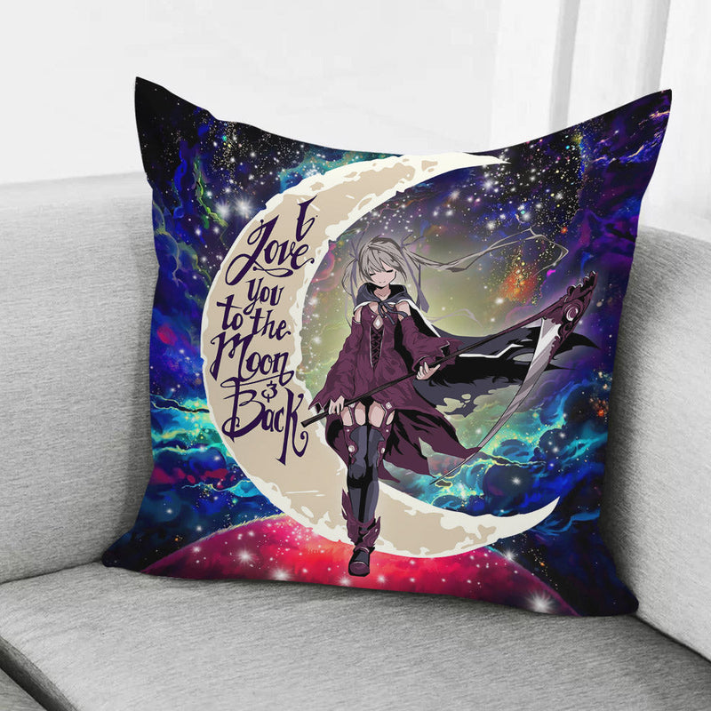 Anime Girl Soul Eater Love You To The Moon Galaxy Pillowcase Room Decor Nearkii