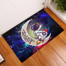 Astronaut Chibi Love You To The Moon Galaxy Back Doormat Home Decor Nearkii