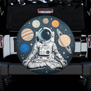 Astronaut Meditating In The Lotus Pose Spare Tire Cover Gift For Campers Nearkii