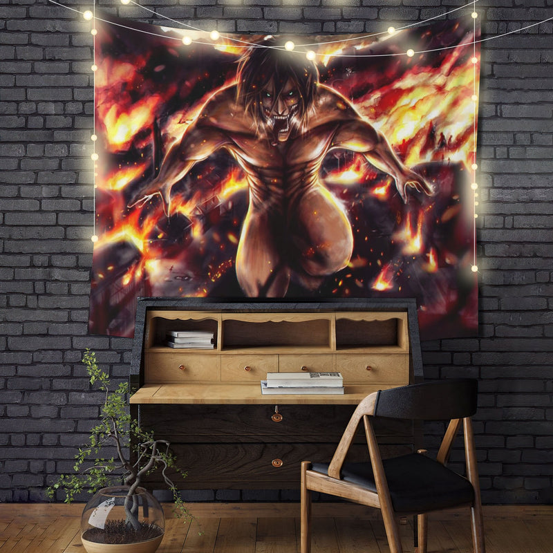 Attack on Titan Anime Tapestry Room Decor Nearkii