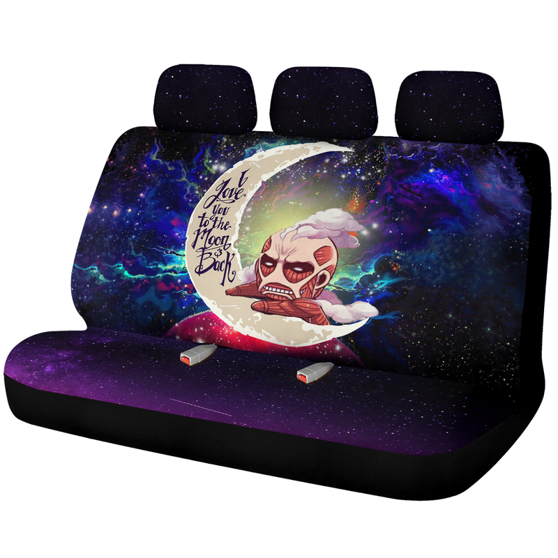 Attack On Titan Love You To The Moon Galaxy Premium Custom Car Back Seat Covers Decor Protectors Nearkii