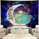 Bulbasaur Couple Pokemon Love You To The Moon Galaxy Tapestry Room Decor Nearkii