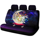 Bunny Couple Love You To The Moon Galaxy Car Back Seat Covers Decor Protectors Nearkii
