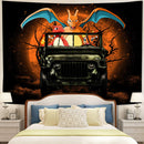 Charizard Charmender Drive Jeep Moonlight Halloween Funny Tapestry Room Decor Nearkii