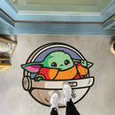 Baby Yoda Custom Shape Rubber Doormat Home Decor Nearkii