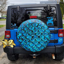 Mermaid Blue Jeep Car Spare Tire Covers Gift For Campers Nearkii